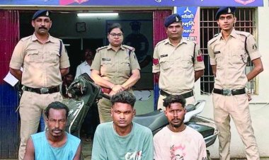 समय पूछने के बहाने एक्टिवा, मोबाइल और चेन छिनकर भागे अपराधी, डेरा बस्ती के तीन लूटेरे गिरफ्तार