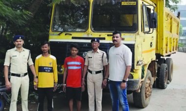 पेट्रोल पंप से हाइवा चुराने वाले दो चोर पकड़े गए
