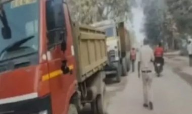 अवैध भंडारण का भंडाफोड़, इस ब्लीचिंग प्लांट में माइनिंग विभाग का छापा, 12 गाड़ियां जब्त