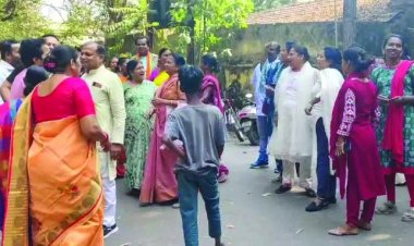 मतदान के दौरान आपस में भिड़े भाजपा-कांग्रेस कार्यकर्ता