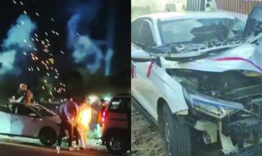 शादी में पटाखे फोड़ने को लेकर वारातियों से विवाद, युवक ने लोगों को कार से कुचला, दुल्हन के भाई की मौत, 7 की हालत गंभीर