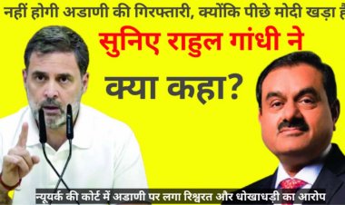 VIDEO अडाणी नहीं होंगे गिरफ्तार, क्योंकि पीछे मोदी खड़ा है, ये क्या बोल गए राहुल गांधी