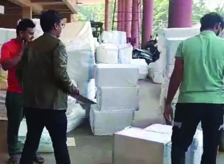 स्टेट जीएसटी विभाग ने बड़ी कार्रवाई, दो ट्रक सामान जब्त