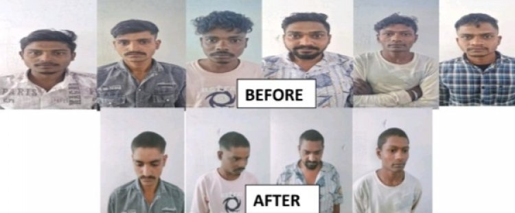 सार्वजनिक स्थान में नशाखोरी कर लोगों को धमकाने वाले 6 लोग गिरफ्तार 