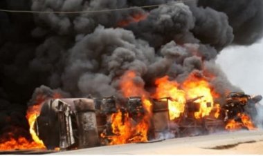 हाईवे पर बड़ा हादसा, LPG गैस से भरे टैंकर में धमका, 5 लोग जिंदा जले, 40 लोग झुलसे, VIDEO में देखें खौफनाक मंजर