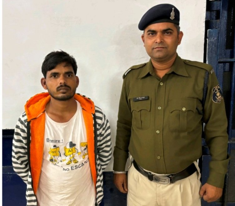 दुकान के ग्रिल को काटकर चोरी का प्रयास, आरोपी पुलिस गिरफ्त में