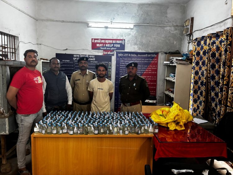 भिलाई में बड़ी मात्रा में पकड़ाया अवैध शराब, देशी प्लेन और स्कूटी जब्त