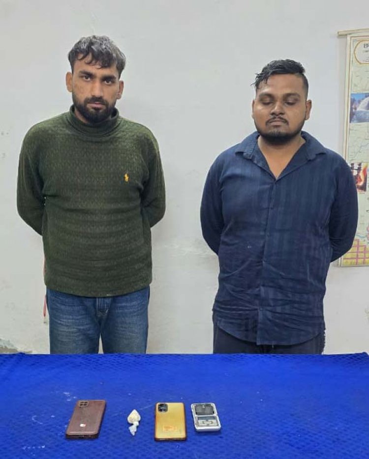 दुर्ग जिले में हेरोइन के साथ पकड़े गए दो अंतर्राज्यीय तश्कर, 90.50 हजार रुपए का मशरूका जब्त