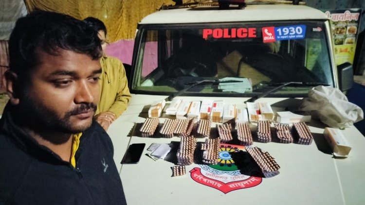 बड़ी मात्रा में नशीली टेबलेट बेचने वाला युवक पकड़ा गया, 78 हजार रुपए का माल जब्त