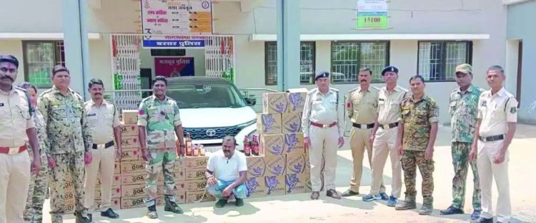 2.70 लाख की अवैध शराब समेत पकड़ा गया ढाबा संचालक