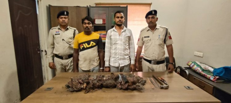 पूर्व मुख्यमंत्री भूपेश बघेल के खेत से केबल चोरी करने वाले दो चोर गिरफ्तार 