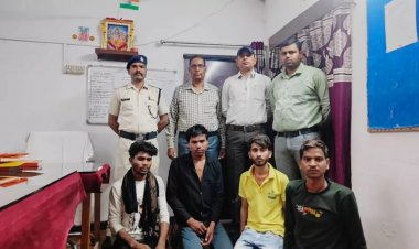 स्टेशन में पकड़े गए चार आदतन पॉकेटमार