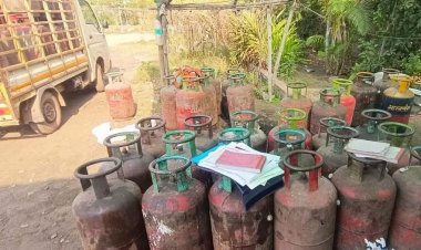 गैस सिलेण्डरों का अवैध भण्डारण करने वाला युवक गिरफ्तार, 7.50 लाख रुपए का माल जब्त