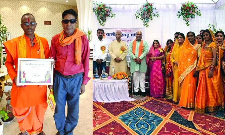 दुर्ग जिले के सभी नवनिर्वाचित सरपंचों का प्रतीक चिन्ह और शाल श्रीफल से किया गया सम्मान