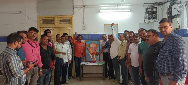 भिलाई इस्पात मज़दूर संघ यूनियन कार्यालय में मनाई गई अंबेडकर जयंती