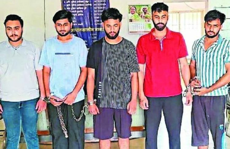 थाने में घुसकर पुलिस कर्मियों से मारपीट, वर्दी भी फाड़ी, 5 आरोपी गिरफ्तार