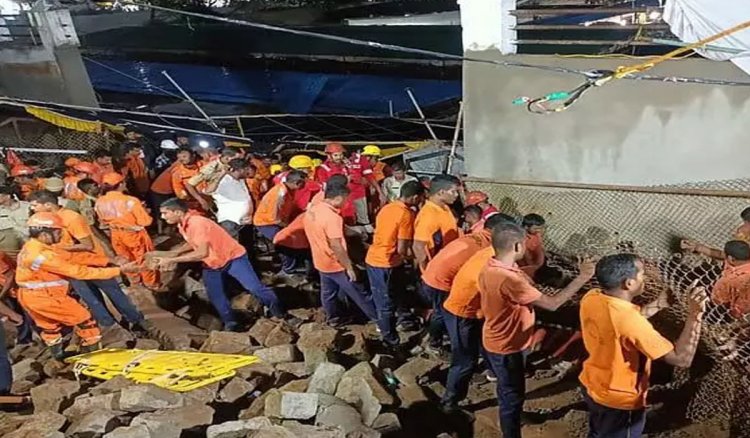 चंदनोत्सवम के दौरान भीषण हादसा, मंदिर की दीवार गिरने से 7 लोगों की मौत