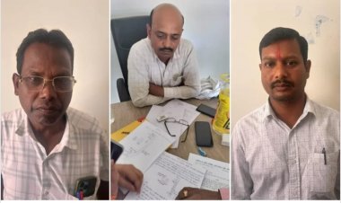 स्वास्थ्य विभाग के एकाउंटेंट और पटवारी को रिश्वत लेते एंटी करप्शन ब्यूरो ने पकड़ा