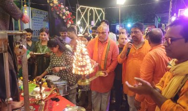 प्रदेशवासियों की सुख-समृद्धि के लिए विधायक ललित चन्द्राकर ने की शनिदेव की पूजा-अर्चना
