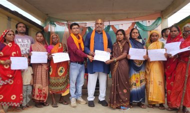 विधायक ललित चंद्राकर ने 244 लोगों को किया आबादी पट्टे का  वितरण