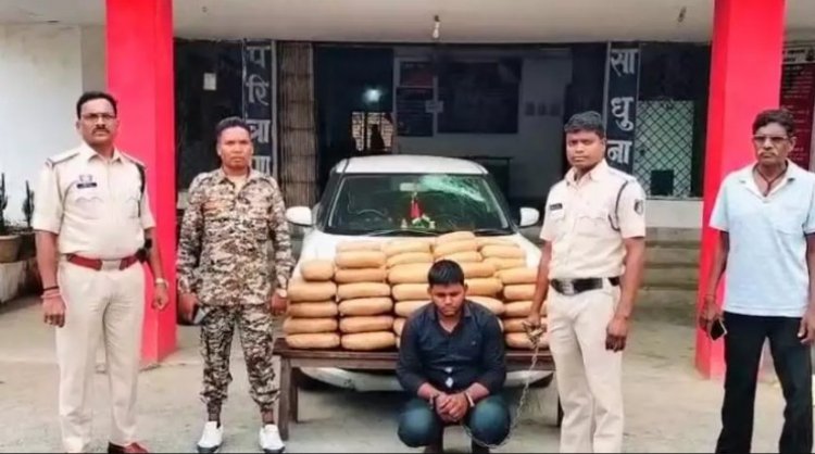 ओडिशा से गांजा लाकर छत्तीसगढ़ में बेचने वाले गिरोहों का पर्दाफाश, दो आरोपी से 46 लाख का माल जब्त