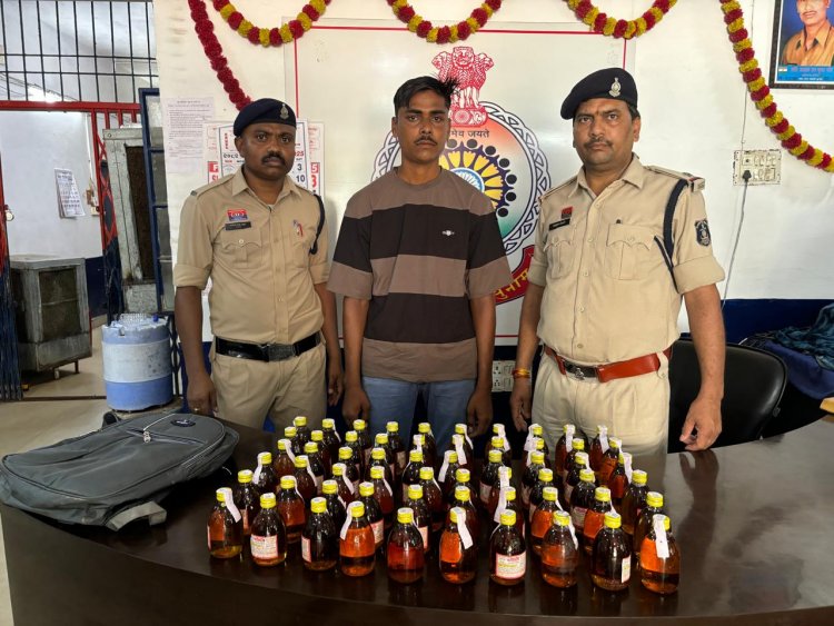 दुर्ग में बड़ी मात्रा में अवैध शराब जब्त