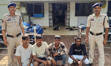 लाइट इंडस्ट्रीयल एरिया में हुए चोरी का खुलासा, 4 आरोपी गिरफ्तार