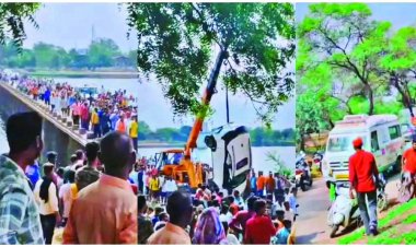 अनियंत्रित होकर शवनाथ नदी में गिरी कार, बैंक कर्मचारी की मौत