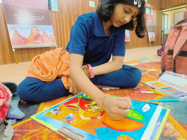 पर्यावरण के प्रति बच्चों में दिखाई उत्साह, प्रतियोगिता में प्रकृति के विभिन्न पहलुओं को दर्शाया