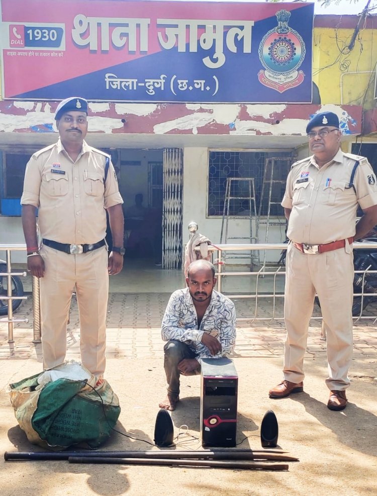 लाईट इण्डस्ट्रीयल एरिया स्थित फैक्ट्री में चोरी के मामले में नाबालिग सहित दो आरोपी गिरफ्तार