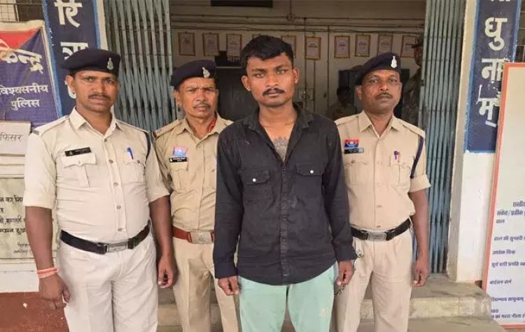 जंगल में छिपा था पुलिस कस्टडी से फरार आरोपी