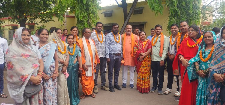 राजू यादव दुर्ग जनपद क्षेत्र सरपंच संघ के अध्यक्ष और कोषाध्यक्ष बने सरपंच भागवत पटेल