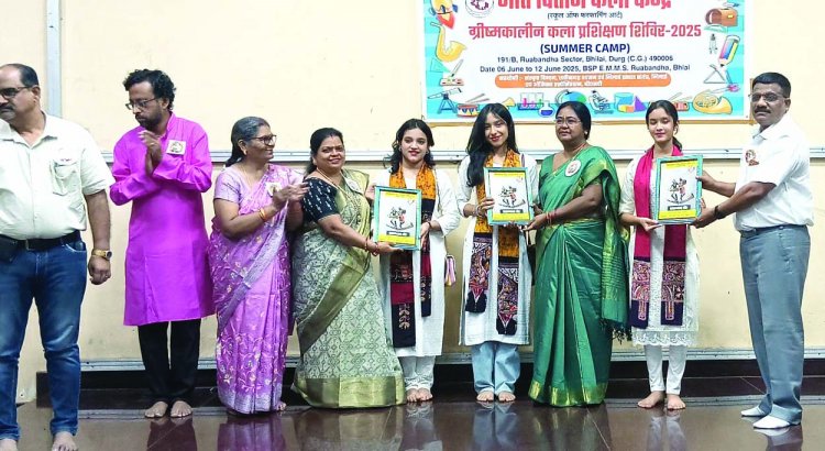 गीत वितान कला केंद्र का ग्रीष्मकालीन प्रशिक्षण शिविर का समापन