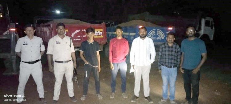 दुर्ग जिले में अवैध मुरूम खननकर्ताओं पर राजस्व और पुलिस विभाग की ताबड़तोड़ कार्रवाई, कई चैन माउंटेन और हाईवा जब्त