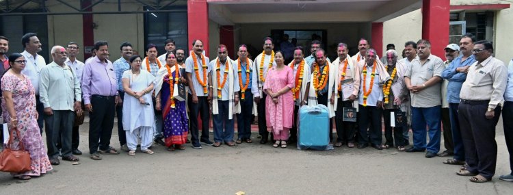 भिलाई निगम प्रशासन ने 14 अधिकारी-कर्मचारियों को दी ससम्मान विदाई