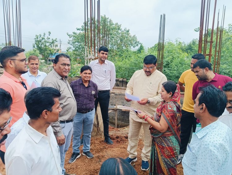 विधायक गजेन्द्र यादव ने किया विकास कार्यों का निरीक्षण