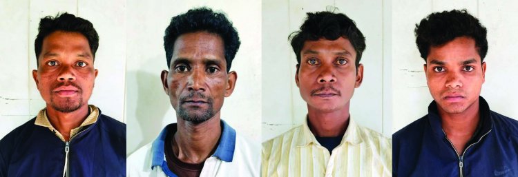 आईईडी ब्लास्ट में शामिल नक्सलियों के चार सहयोगी गिरफ्तार