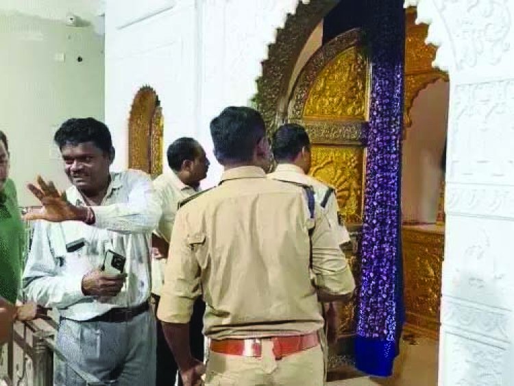 श्री श्याम मंदिर में बड़ी चोरी, 10 लाख से ज्यादा का हार और दानपेटी से कैश ले उड़े चोर