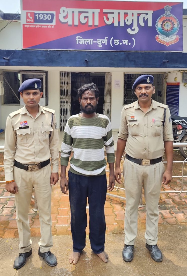 राजीव नगर में दबंगई करने वाला युवक गिरफ्तार, जामुल पुलिस की त्वरित कार्रवाई