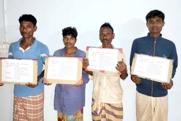 6 साल से सक्रिय गौ-तस्करी गिरोह का भंडाफोड़, 25 मवेशियों को कत्लखाना ले जाते 4 तस्कर गिरफ्तार