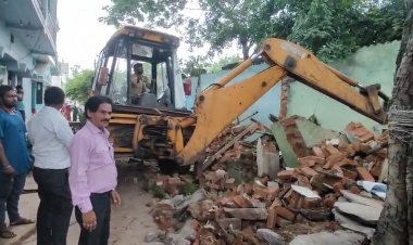 भिलाई निगम ने हटाया अवैध अतिक्रमण