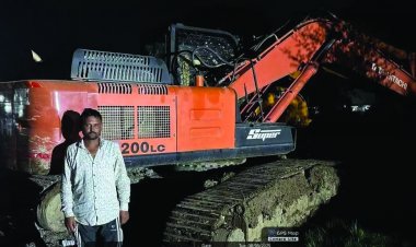 खनिज विभाग ने 2 चैन माउंटेन और 3 ट्रैक्टर किए जब्त