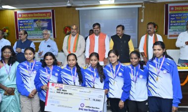 राष्ट्रीय खेल दिवस पर मंत्री गजेन्द्र यादव ने किया खिलाड़ियों का सम्मान