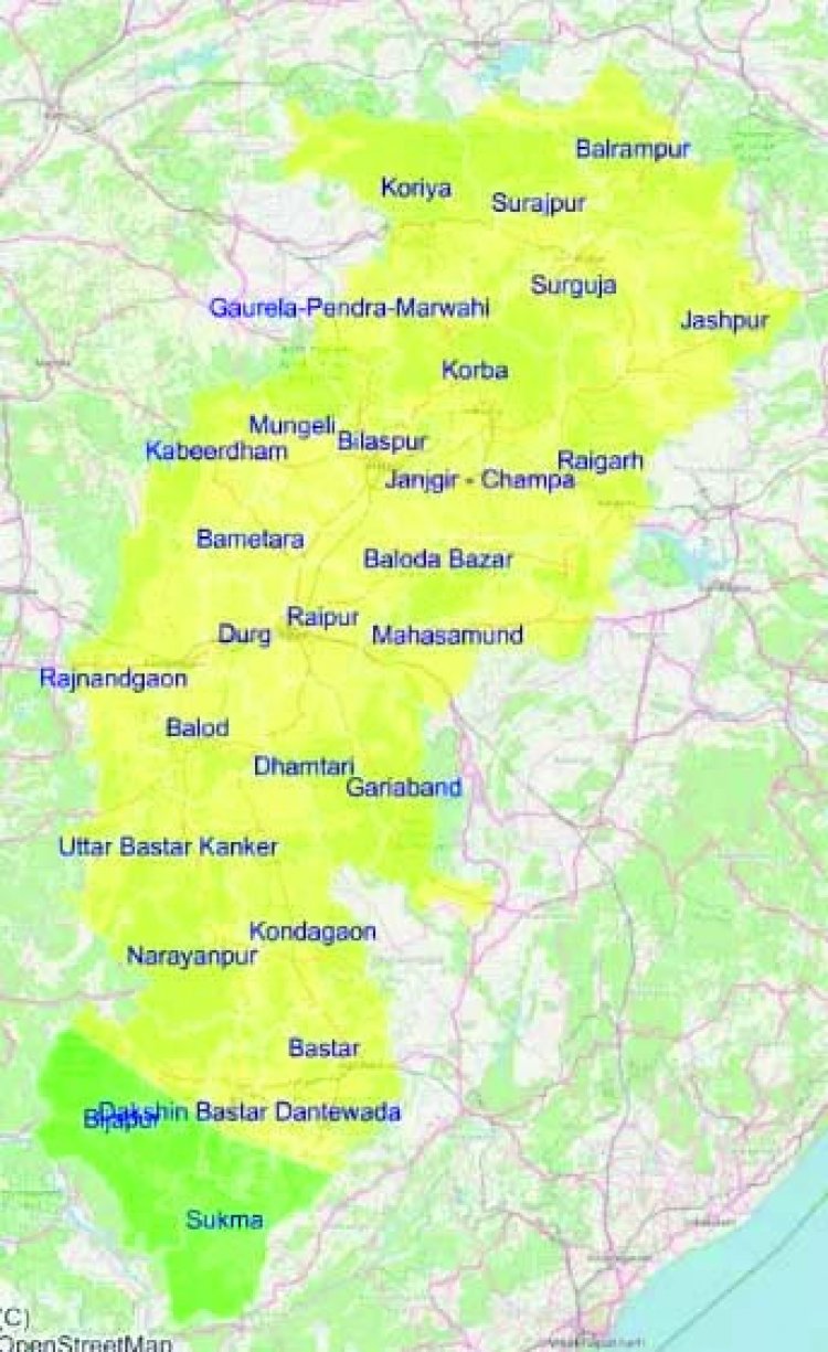 राजधानी रायपुर समेत 30 से अधिक जिलों में गरज-चमक के साथ बौछारें