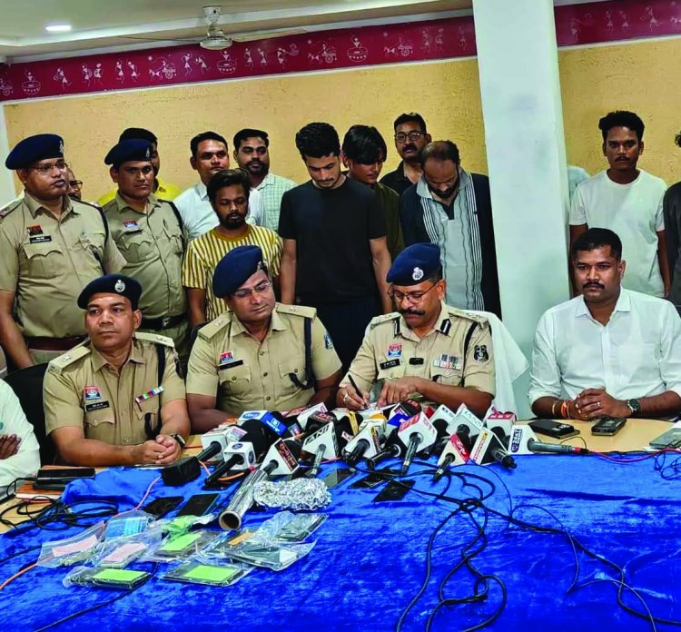पाकिस्तान से रायपुर तक ड्रग्स नेटवर्क का भंडाफोड़, 1 करोड़ की हेरोइन के साथ 9 गिरफ्तार