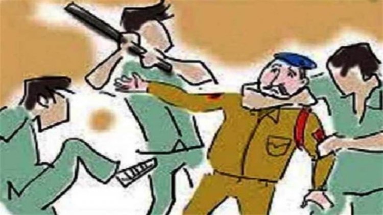 दुर्ग ब्रेकिंग: ट्रक चालक ने ASI पर लोहे की रॉड से किया जानलेवा हमला, सिर पर गंभीर चोट, हिरासत में चालक