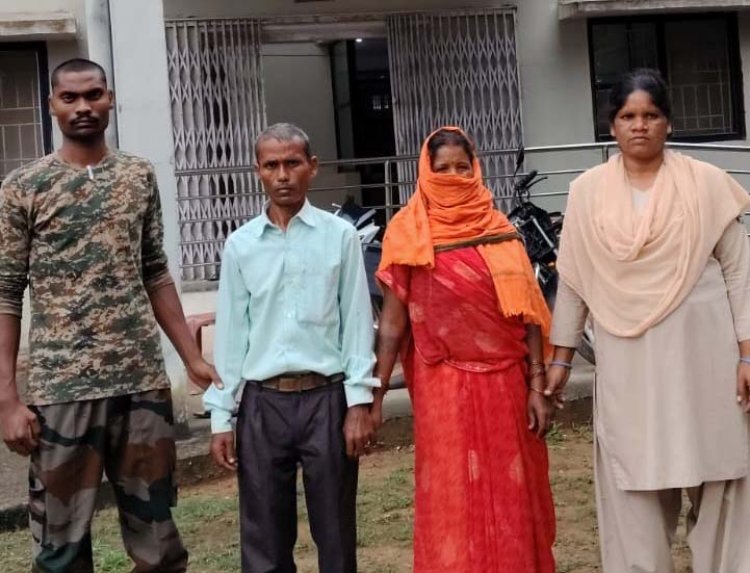 दूसरे की जमीन को अपना बता कर मारपीट करने वाले पति पत्नी गिरफ्तार