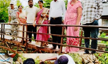 पाइपलाइन लिकेज और फिल्टर प्लांट सफाई का महापौर अल्का बाघमार ने किया निरीक्षण, देर रात चला मरम्मत कार्य