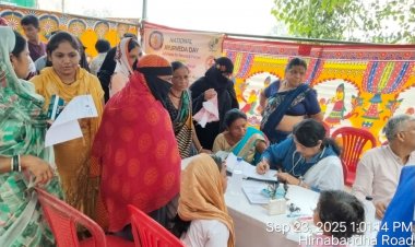 आयुर्वेद दिवस पर आयुष सोसाइटी का निःशुल्क चिकित्सा शिविर