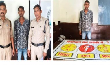 मीना बाजार में लूडो जुआ खिलाते युवक को नंदिनी पुलिस ने दबोचा